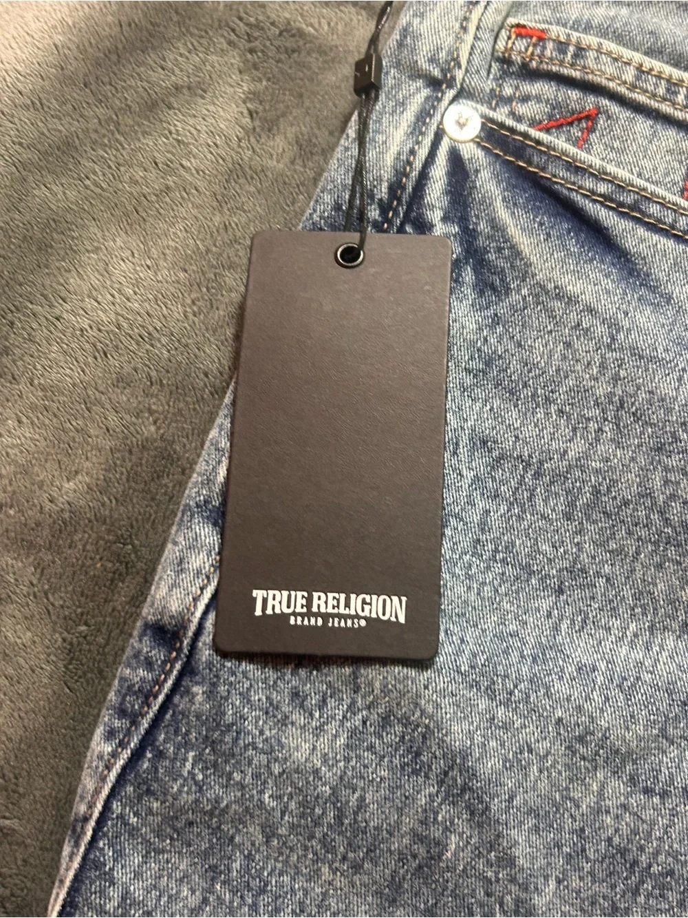 True Religion Light Blue Denim Jean Shorts